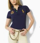 polo ralph lauren tee shirt de femmes couronne blue